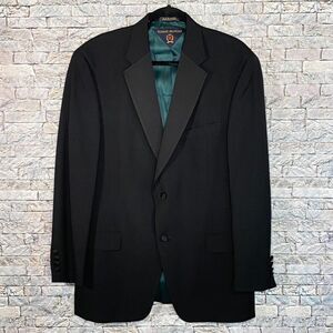 Tommy Hilfiger Black Sports Jacket Two Button Size 40R Formal Wear